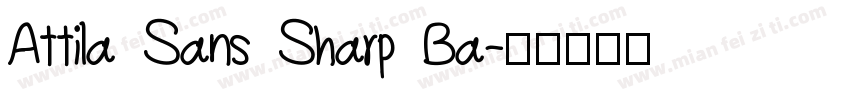 Attila Sans Sharp Ba字体转换